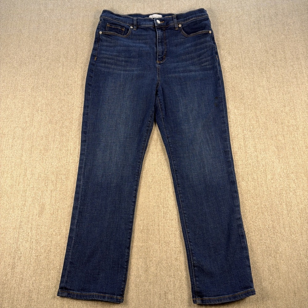 LOFT Jeans Women Size 29/8 Fits 30x27 The Straight Crop High Rise Stretchy